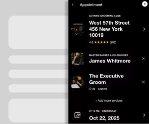 Booking Sidebar